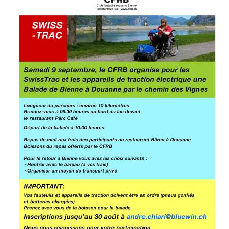Sortie Swisstrac - invitation